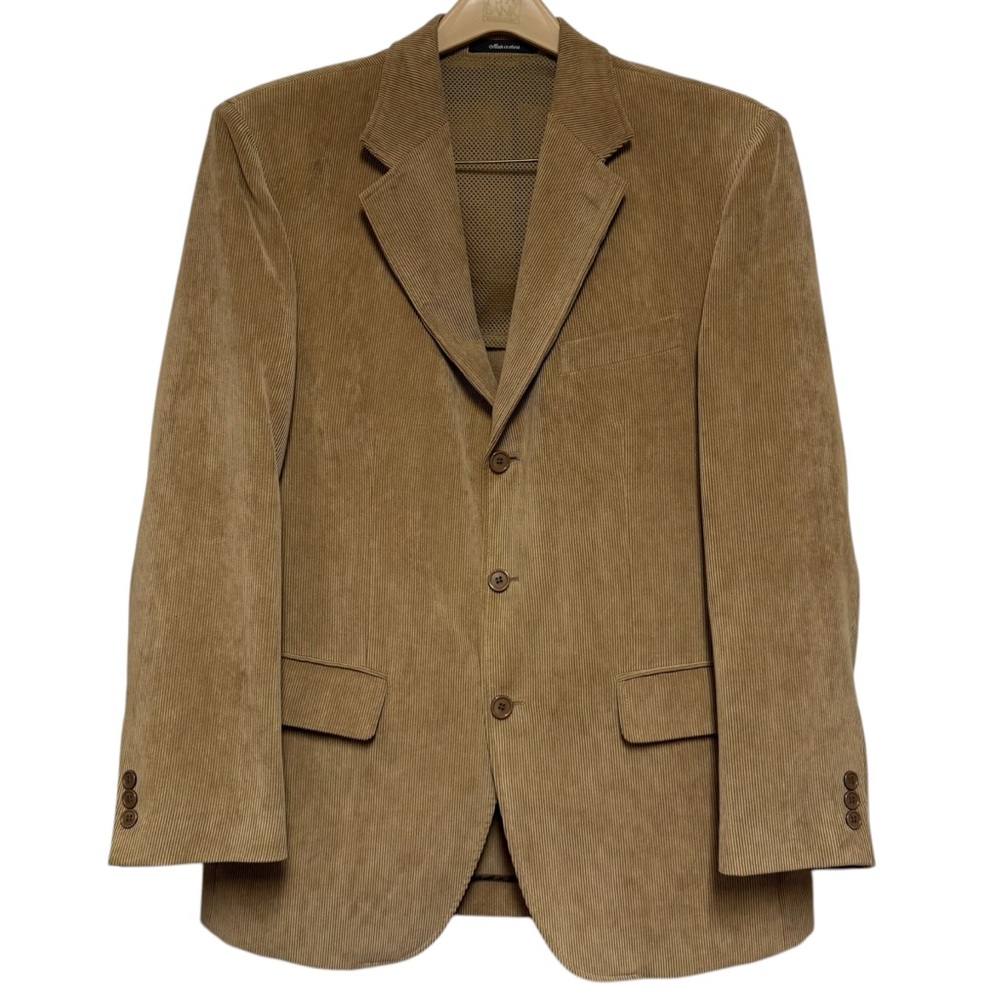 Lacrosse 42R Tan Corduroy Blazer Jacket Sport Coat